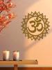 Metall Om Symbol Wanddekoration für Yoga Meditationsraum Heimschmuck