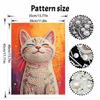 Pearl Painting Handmade DIY 5D Pearl Cat Animal Flower Pattern Decorative Hanging Painting