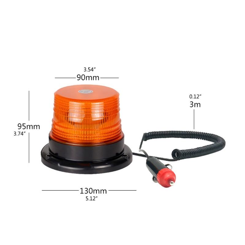 Warning Flashing Beacon Emergency Indication LED Lamp Car Rotating Traffice Safety Light Magnet Ceiling Box Flash Strobe