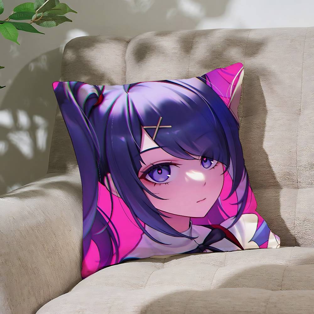 N-Needy Girl O-Overdose Pillow Case Cushion Cover Soft Cute Throw Pillow Case For Car Sofa Pillowcase Polyester With Zipper