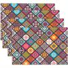 1pc Bohemian Style Printed Placemats, Durable for Home Kitchen Dining Tables