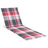 2 Person Sun Lounger with Cushions Bamboo