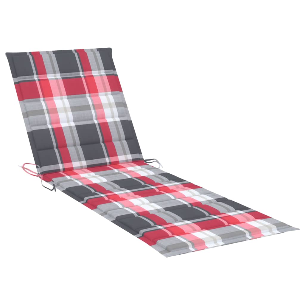 2 Person Sun Lounger with Cushions Bamboo