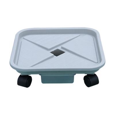 Movable Pot Tray With Wheel Heavy Duty Rolled Plant Rack Square Indoor Support for Storage Balcony Gardening