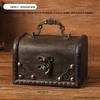 Vintage Holzaufbewahrungsbox mit Deckel für Schmuck und Accessoires Home Office Organisation