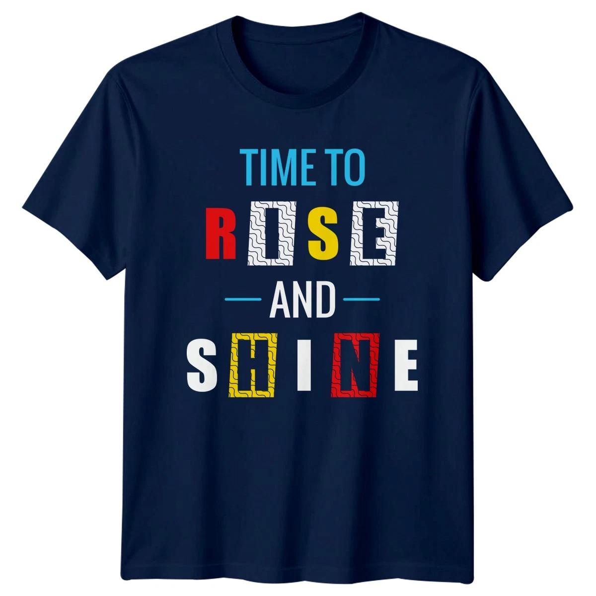 Time To Rise And T-Shirt Positive Affirmation Motivational Birthday Gift XS