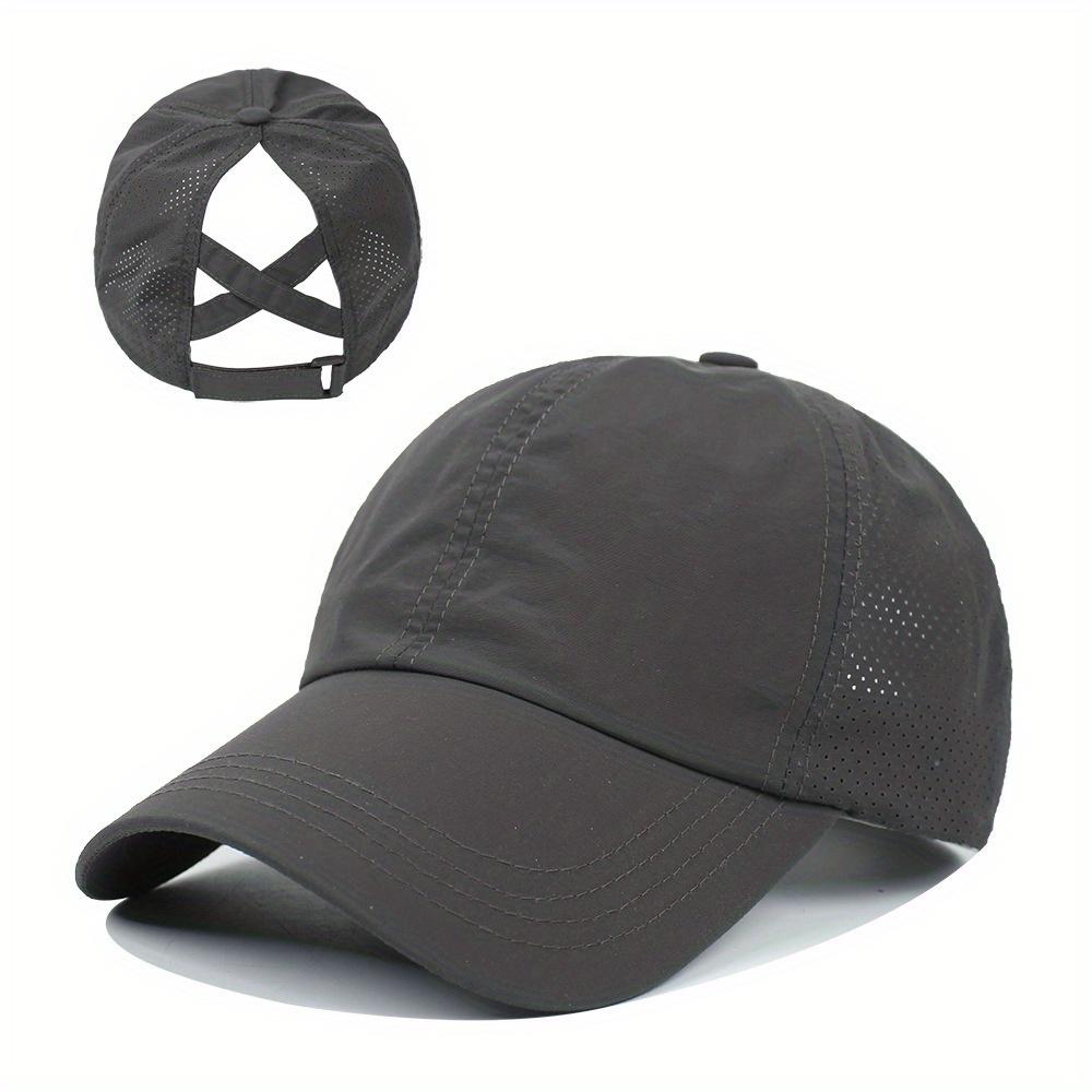 Summer Quick Drying Men's Ponytail Baseball Hat Sunscreen Hat Women's Sports Hat Camping Hat