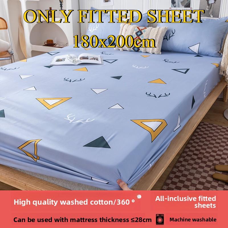 Sábana Bajera No se decolora No hace bolitas Sábana de una pieza Antideslizante Multiespecificación Ropa de Cama Cubrecama Protector