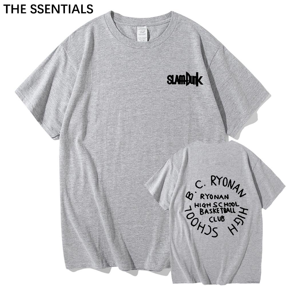 Anime Slam Dunk T Shirt Unisex /Women Harajuku Graphic Hanamichi Tshirt Unisex Unisexga Cartoon Aesthetic Letter Print Cotton Tee Shirt