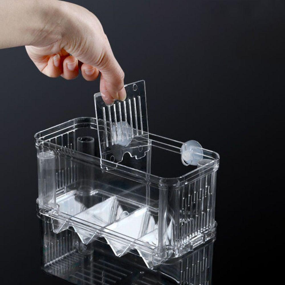 Double-Deck Fish Breeding Isolation Box Clear Fish Breeder Box  Shrimp