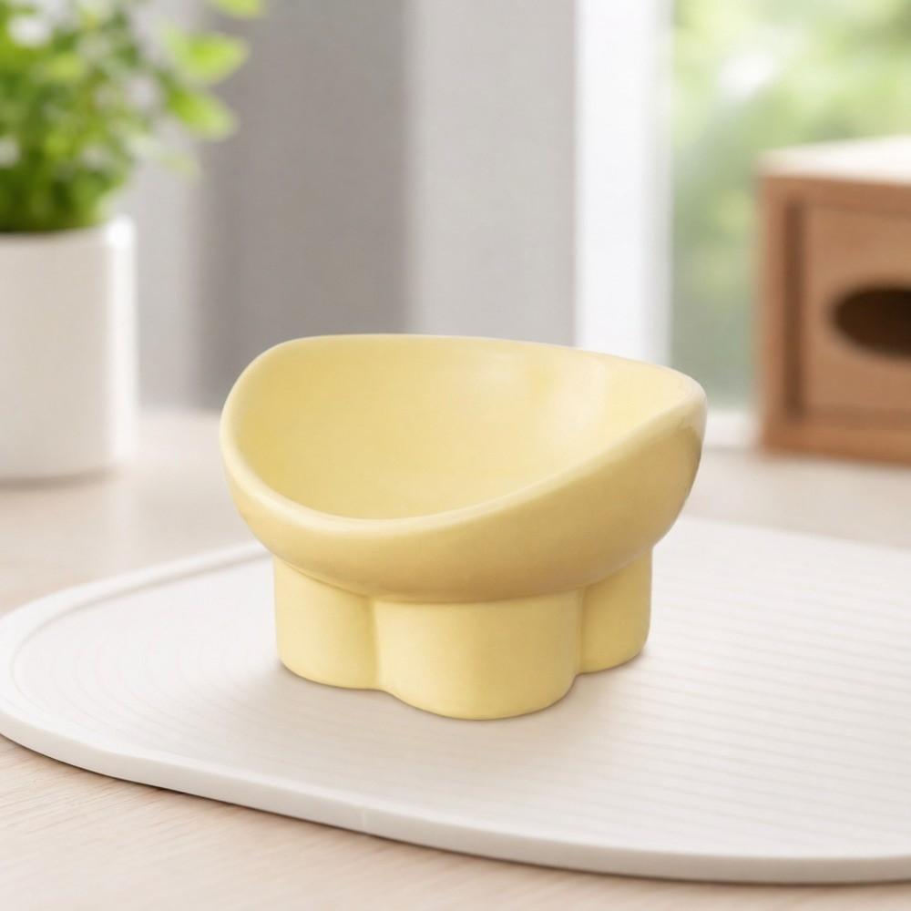 Anti-knock Neck Protection Bowl Large Diameter Pet Food Bowl Elevated Cat Bowl Indoor Use