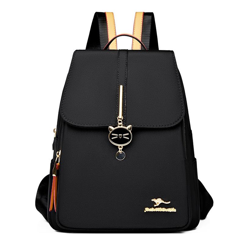 Daishu backpack women's 2025 new travel oxford cloth backpack middle-aged versatile fashion canvas schoolbag large capacity