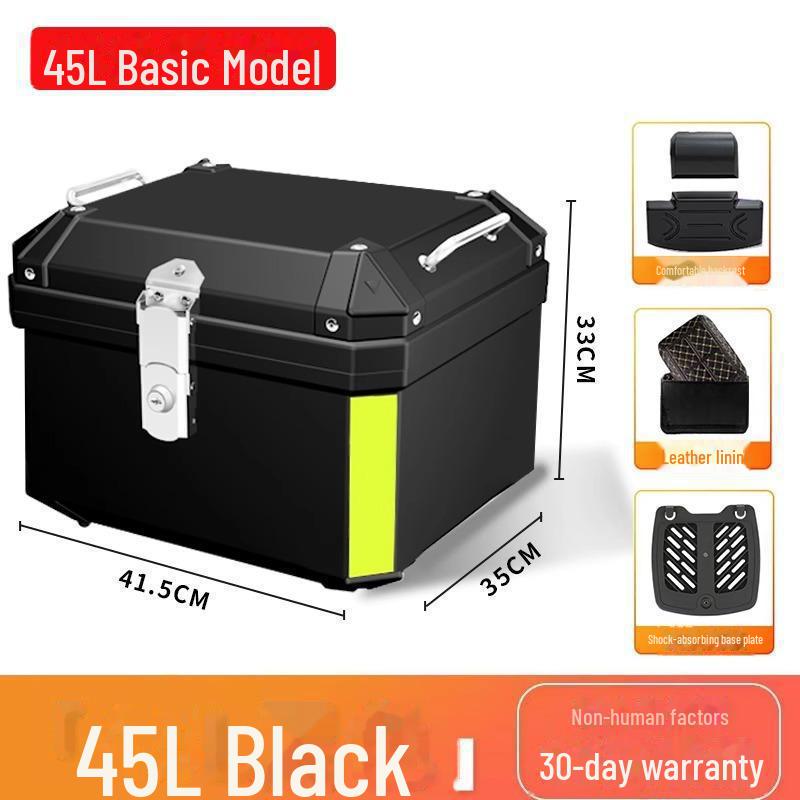 

Универсальный водонепроницаемый багажник для мотоцикла и электроскутера: Большая вместимость хвостового контейнера для хранения и выноса