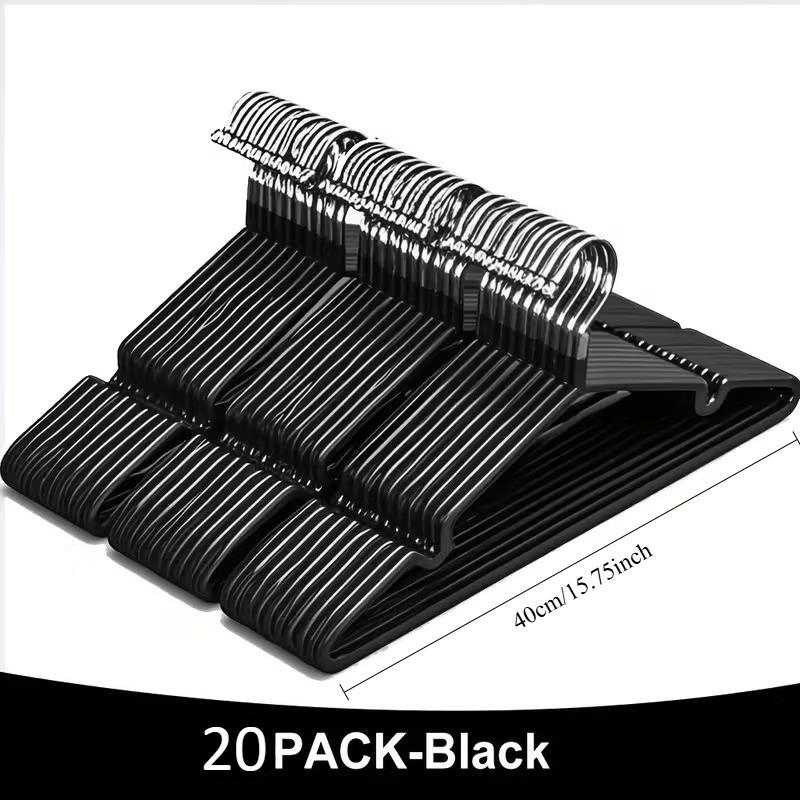 20PCS Anti Slip Metal Hangers - Can Be Used To Strengthen Overweight Capacity Hangers, Anti Slip Shoulders, and Save Space