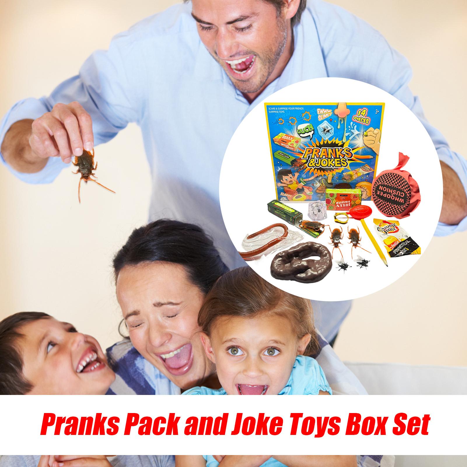 

Prank Toy Set Kids Fun Prank Toys Portable Cool Funny Stuff Novelty Toys Adding Laughter For Children And Adults Friends Party A