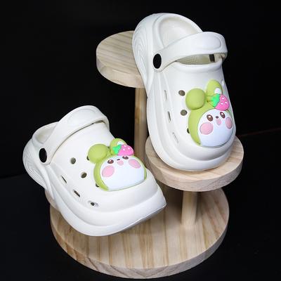 Hole Shoes Children's Cartoon New Accessories EVA Slippers Shoes Summer Wear Non-slip Bag Head Shoes Girls and Boys