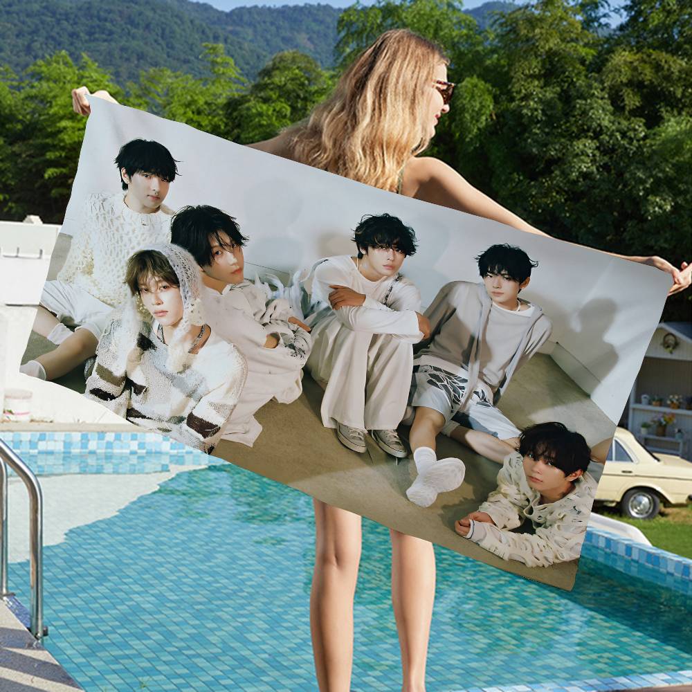Boy Band N-Nct Wish Singer Microfiber Beach Towel Absorbent Quick Dry Soft Yoga Swimming Resort Mountain Climbing Towel