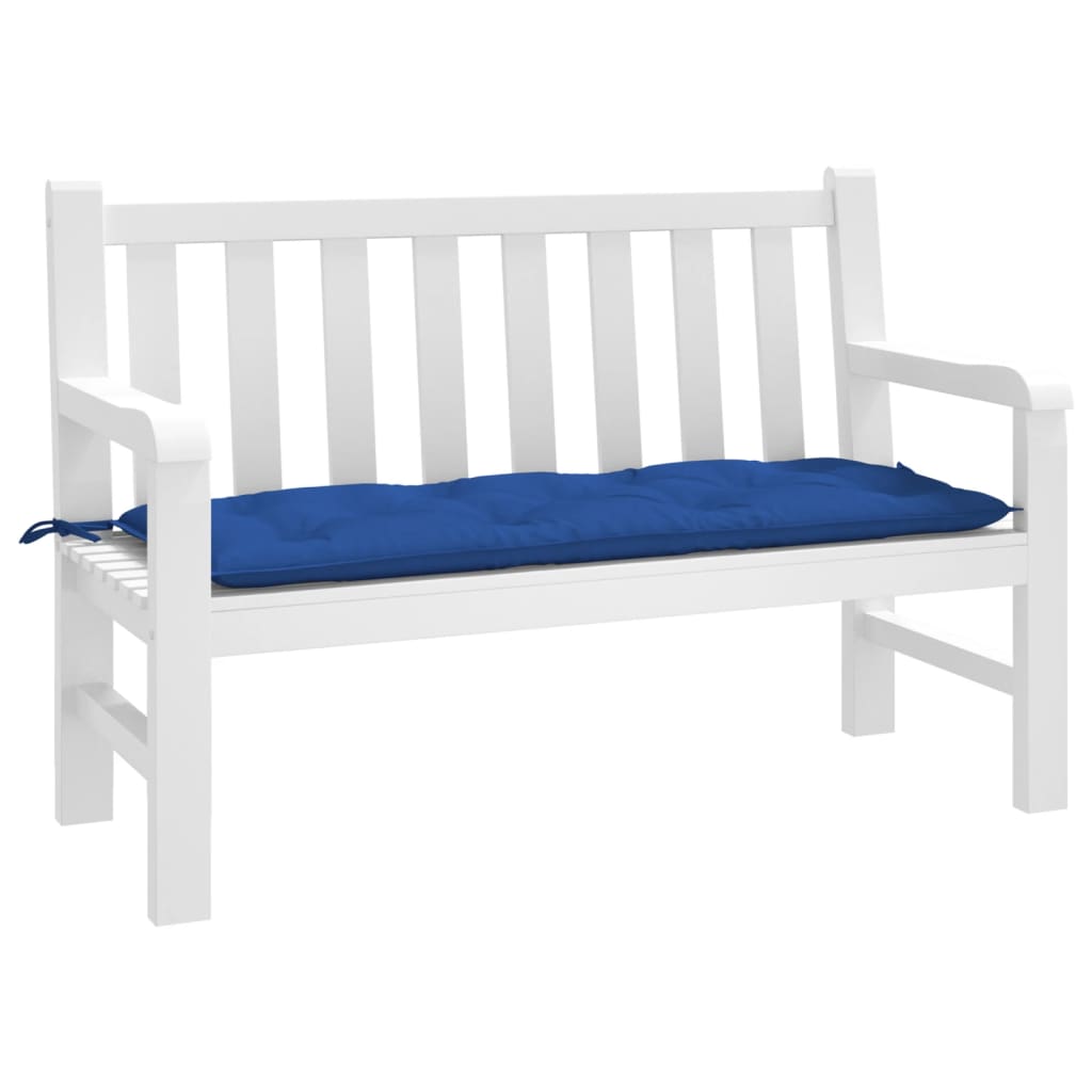 Garden Bench Cushion Blue 120 x 50 x 7 cm Oxford Fabric