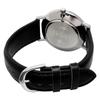 CASIO Quartz Men's Watch MTP-VT01LM-7A White Marble × Black Leather Band