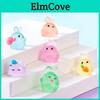 Cute Glowing Fat Bunny Resin Figurines Miniature Desk And Car Decor