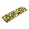 Bamboo Rectangular Cutting Board Tray with Clear Locking Lid Single Compartment Cheese Fruit Nuts Meats Picnics Parties Food Tray