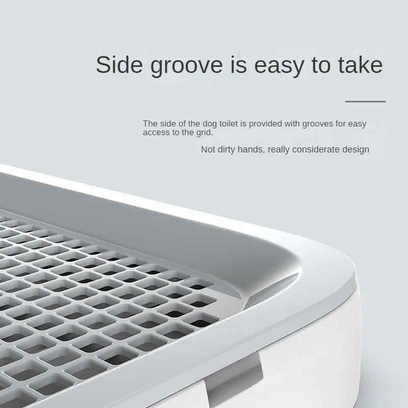 

Pet Toilet Extra Large Medium to Large Dog Urine Splash Prevention with Pillar Pet Toilet Can Rinse Dog Urine Basin L зелёный