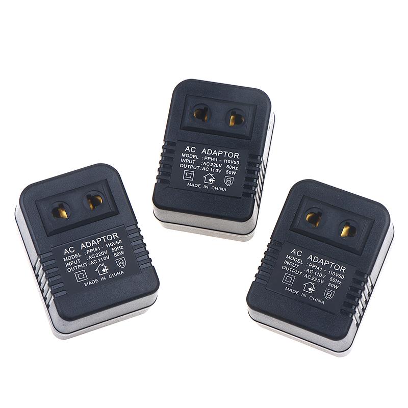 Hot Sale EU US Plug Step Down Transformer Travel Adapter AC220V To 110V Or 110 To 220V Converter 50W Voltage Converter Regulator