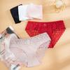 Women Floral Lace Underpants Transparent Hollow Lace Panties Seamless Briefs Sexy Panties for Women