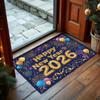 New Year Carpet Mat Rug Home Decoration Festive Fireworks Gift Pattern Entrance Door Mat Door Mat Entrance Welcome Mat