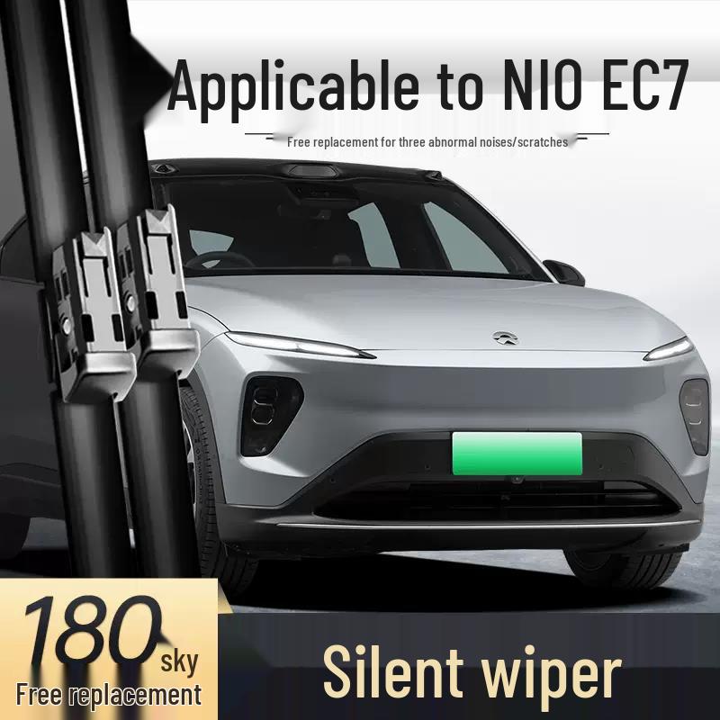 Compatible with Nio EC7 Silent Frameless Wiper Blade 23 , 25  Car-Specific Rubber Strip Accessories Frameless Wiper Blade