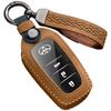 Mellbo Leather Key Case for Men Smart Key Case for Toyota New New New Land Yaris Cross Brown - Harrier, Noah, Voxy, Prius, Hilux, Cruiser, Yaris, -