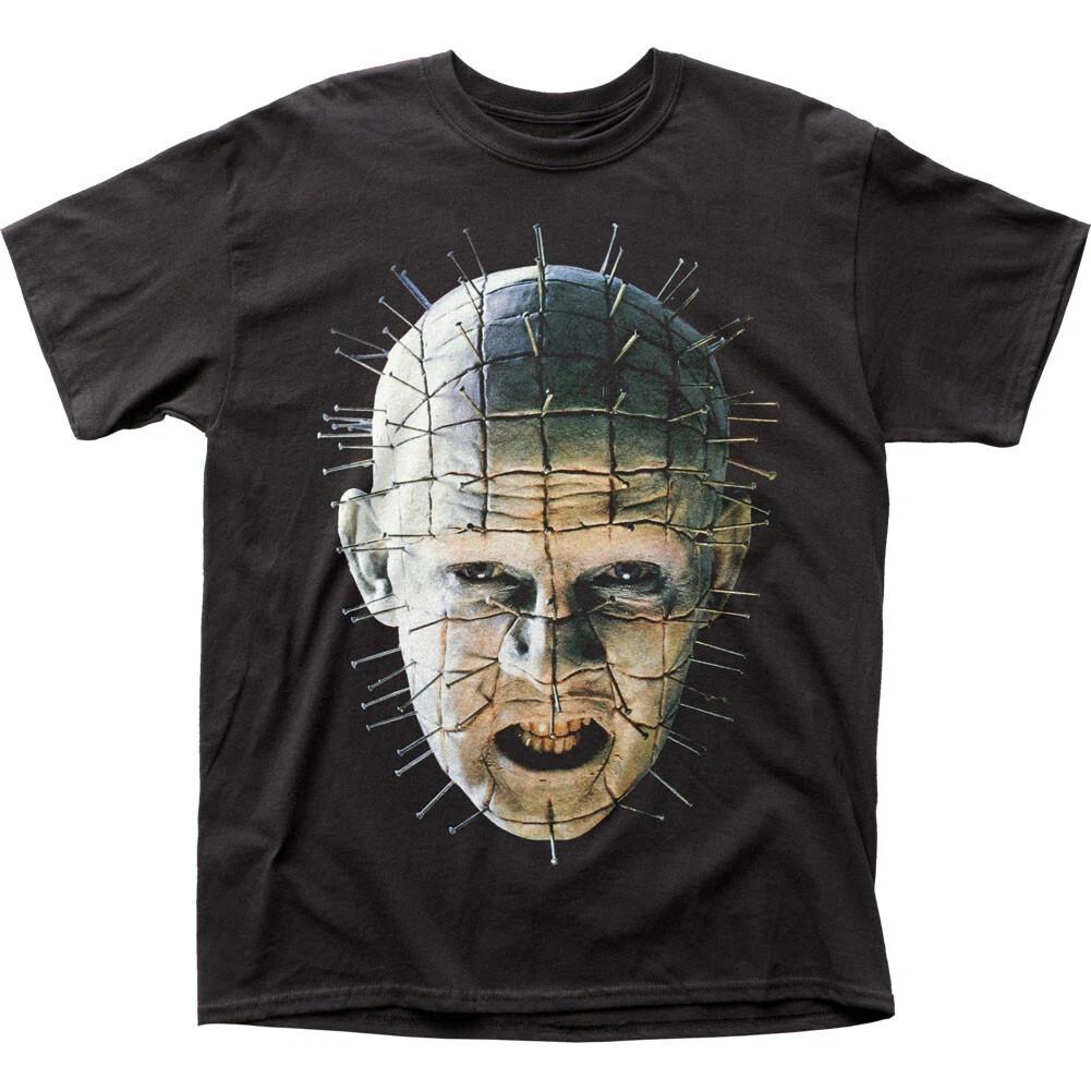 Hellraiser Pinhead Close Up Mens T Shirt Horror Movie Classic Tee New Black XXXL