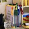 High-capacity A4 Zipper File Bag PP File Folder Bags Cute Stationery Holder