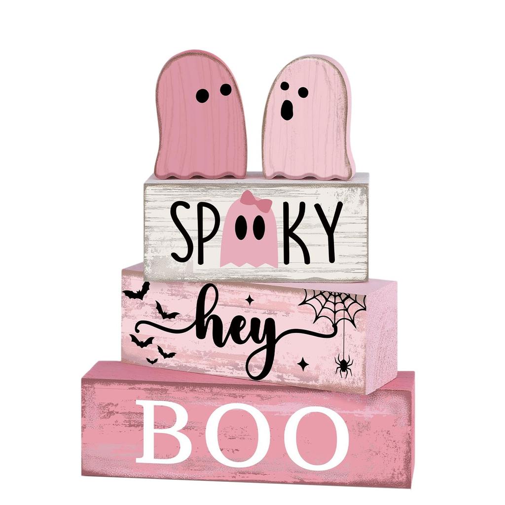 Halloween Desktop Ornaments, Festive Atmosphere, Home Decor, Wooden Ornaments