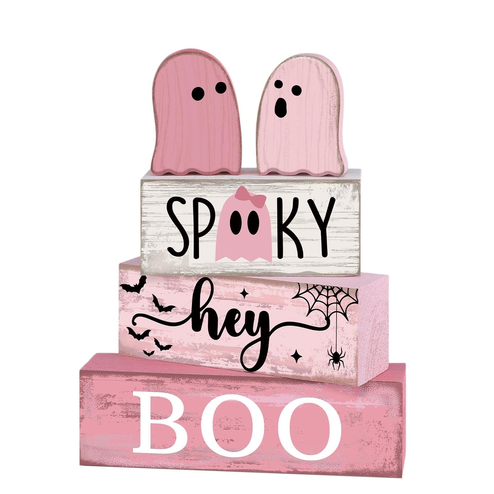 

Хэллоуинские настольные украшения, Праздничная атмосфера, Домашний декор, Деревянные украшения One Size