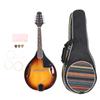 Mandolin Instrument Set Vintage 8 String Acoustic Right Handed with Strings Bag Picks Cleaning Cloth