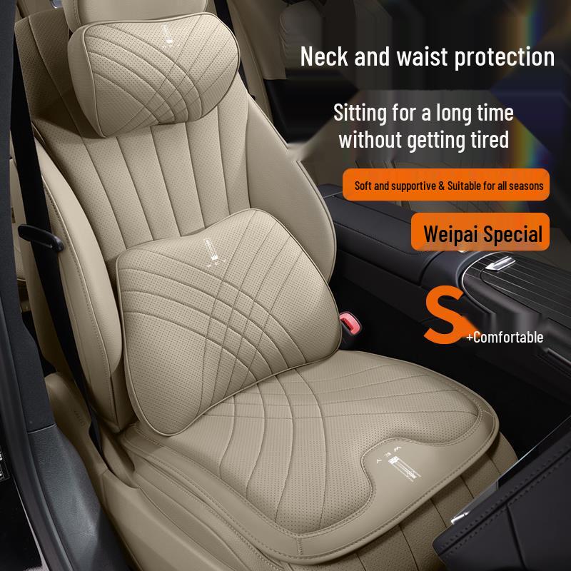 Wey Lanshan Car Headrest & Lumbar Support Cushion for 25 Models - Neck Protection Pillow & Decorative Accessory