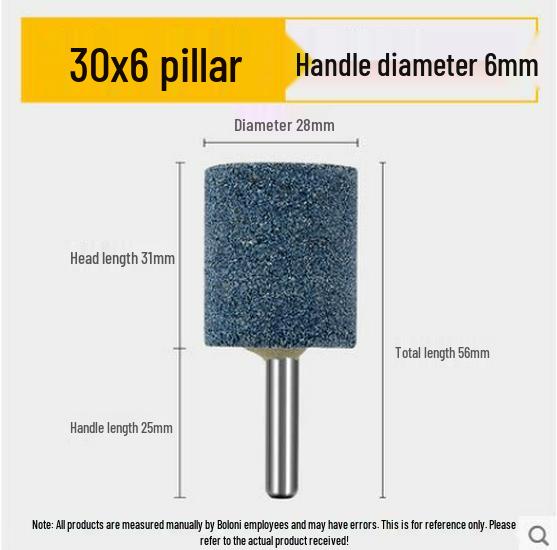 Cylindrical Sanding Head with Handle for Electric Grinder - Jade Carving and Polishing Tool