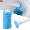 16pcs Toilet Brush Replace Heads Disposable Water Soluble Cleaner Toilet Brush Refills for Bathroom