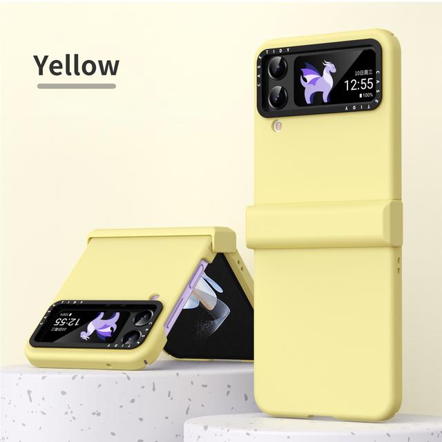 Camera Lens Ring Protector For Samsung Galaxy Z Flip 4 Hinge Case For Samsung Z Flip 3 4 Case Hinge Full Protection Phone Funda