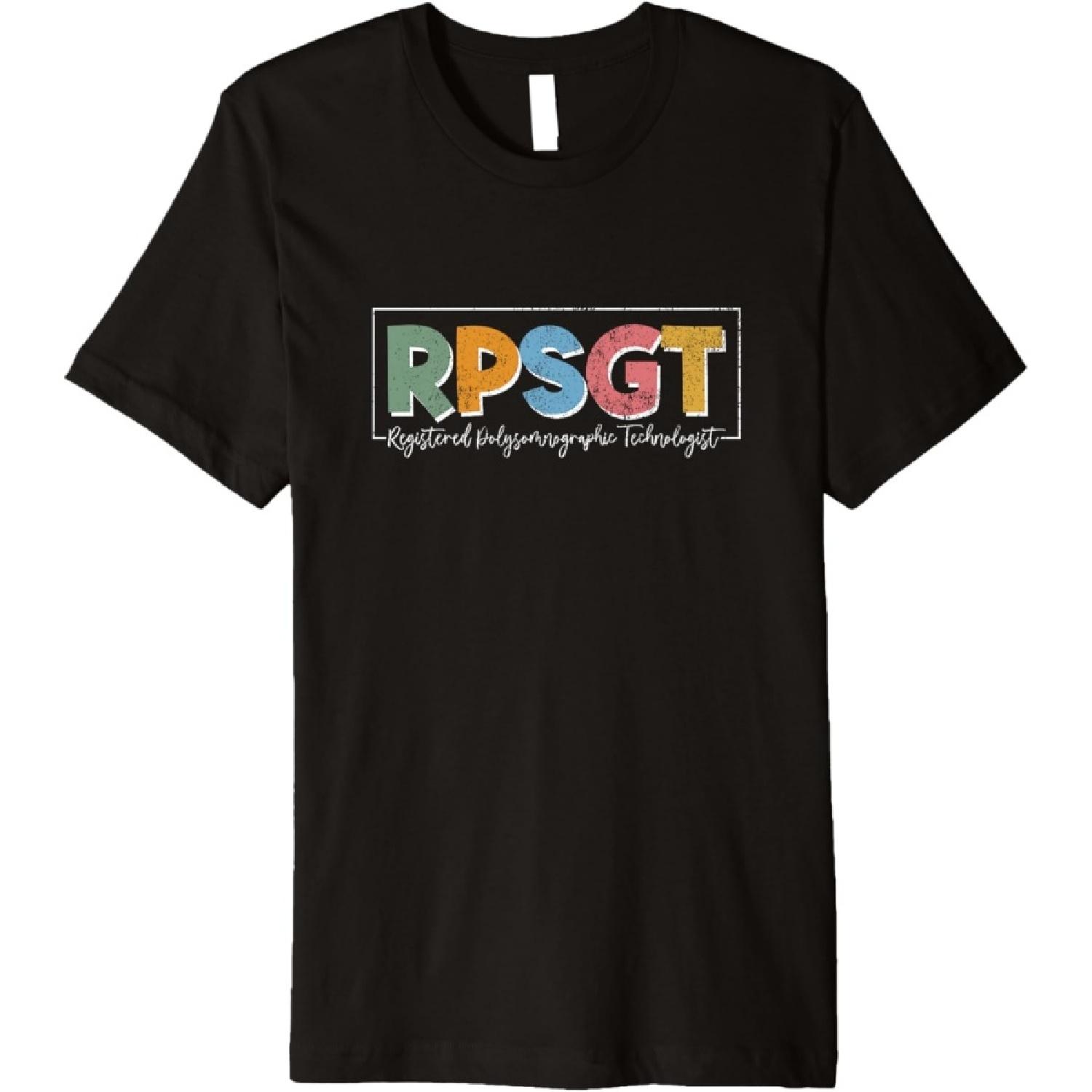 Vintage RPSGT Sleep Tech Polysomnographic Technologist Premium T-Shirt S