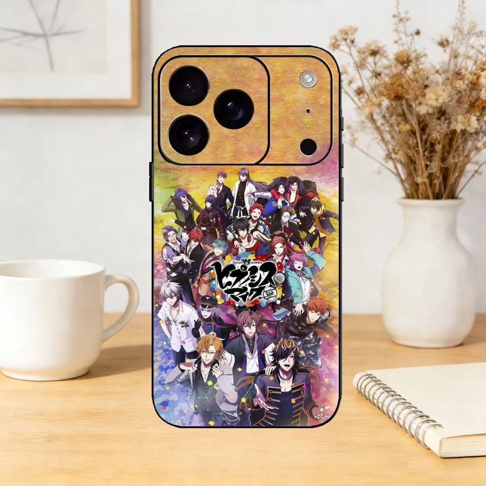 H-Hypnosis Mic Phone Case For iPhone 17,16,15,14,13,12,11 Plus,Pro,Max,Mini Silicone black Soft Cover