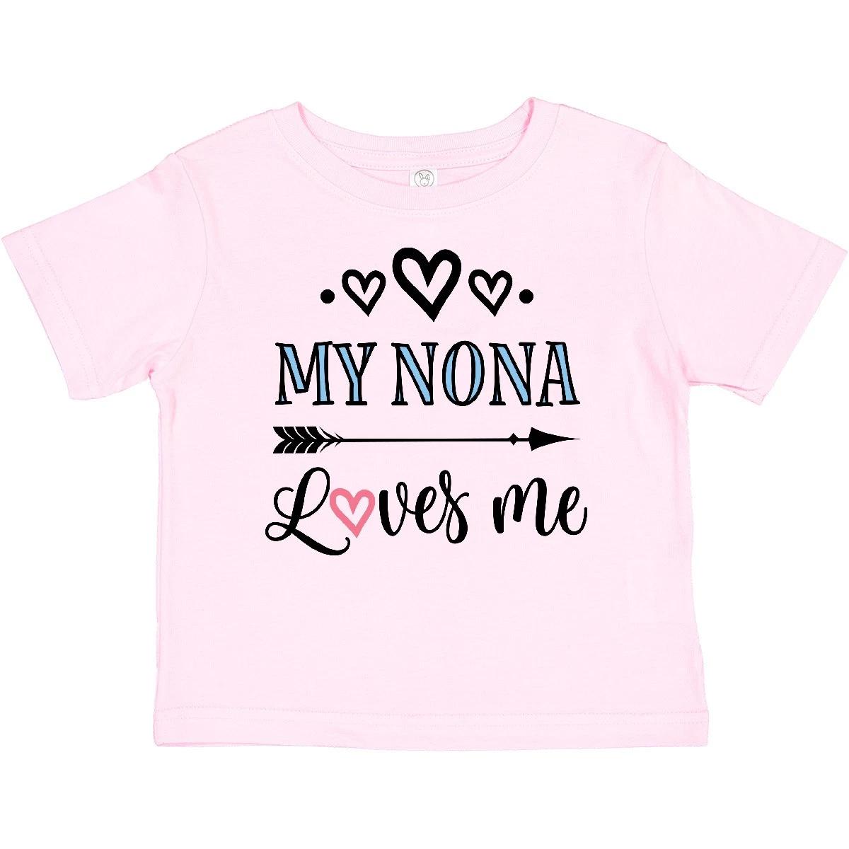 Inktastic My Nona Grandma Loves Me Girls Baby T-Shirt From Grandkids Grandchild 160