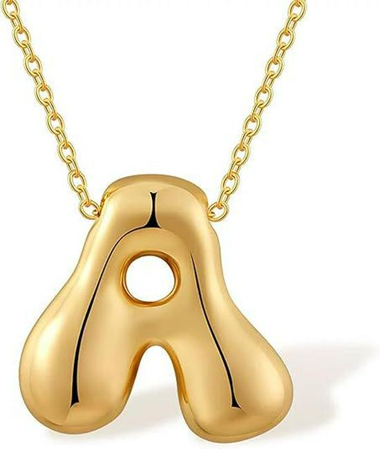 18K Gold-Plated 304 Stainless Steel English Alphabet Pendant for DIY Jewelry