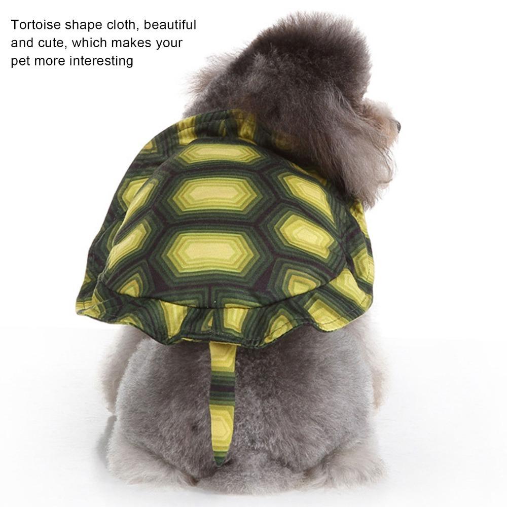 Soft Plush Tortoise Outfit Novelty Shaped Pet Halloween Wear Pet Costume  Festival Cosplay