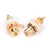 Hot Sale 10PCS RCA Female Chassis Panel Mount Jack Socket Connector 24K Gold Plated Hot Sale
