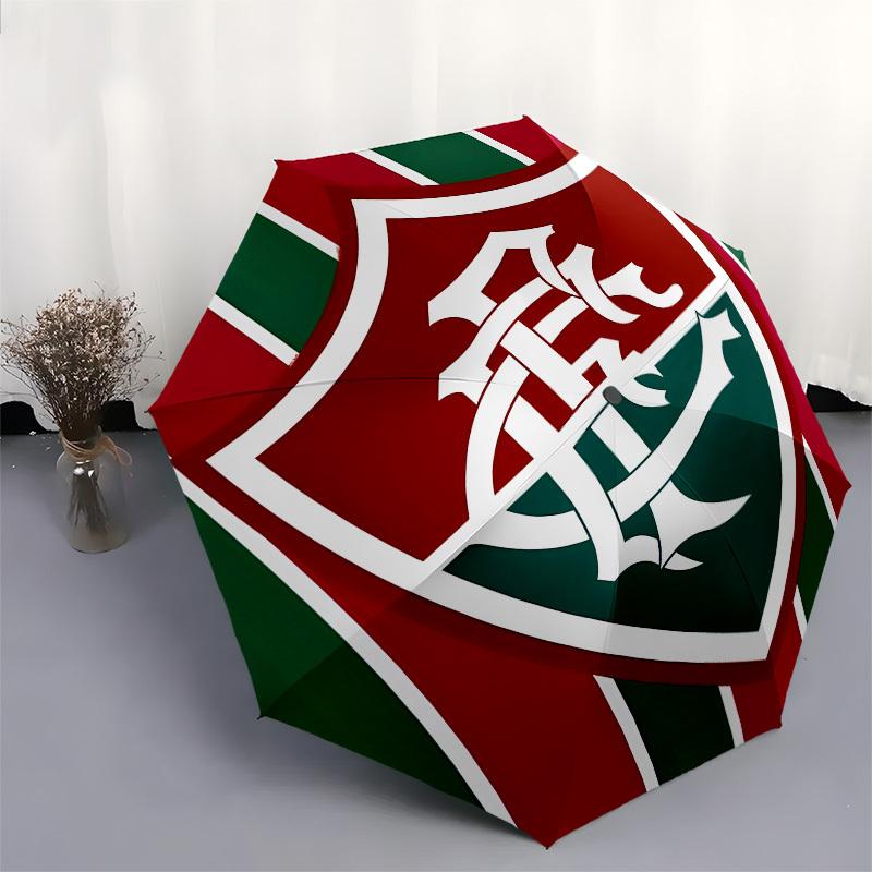 Flamengo, Badge Automatic Opening and Closing, 8 rib Structure Portable Umbrella, Suitable for Men and Women in All Seasons  Perfect Gift fo