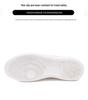 Women's White Leather & Mesh Breathable Shoes - Soft Sole, Non-Slip, Korean Style for Spring/Summer