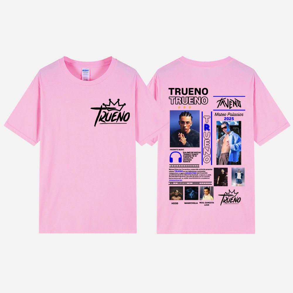 Rapper Trueno Graphic T Shirts Men Women Clothing Fashion Hip Hop Tshirt Summer Casual Loose Short Sleeve Tshirts Streetwear