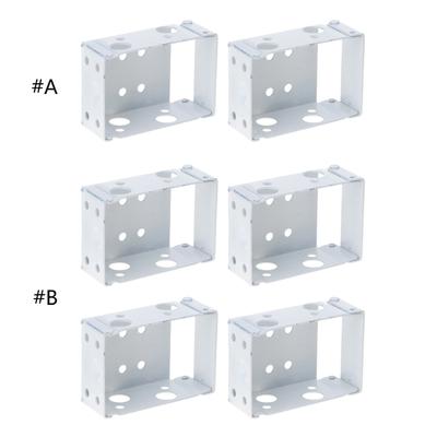 2/4x/Set 5cm Staffe di Montaggio a Scatola Pratiche Staffe per Tende Facili da Usare Staffe per Bastone Superiore di Tende da Finestra per Cucina